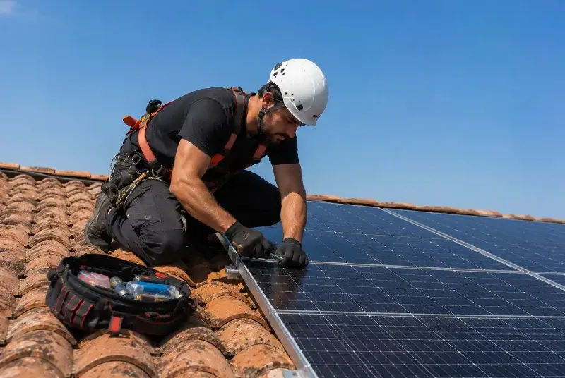 Maintenance et monitoring de panneaux solaires à Drefféac